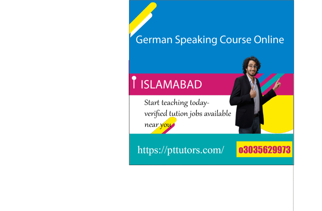 Fluent German Speaking Course Online in Islamabad