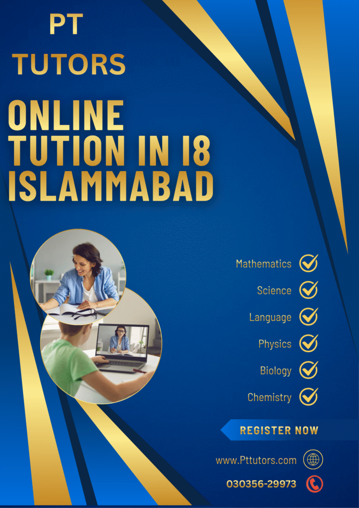 Online tution in I8 islamabad