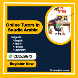 Best online tutors in Saudi Arabia for students PT Tutor.